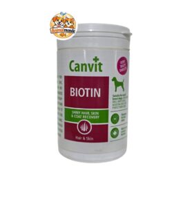 Canvit Biotin est un complément essentiel pour garantir un pelage brillant et une peau saine, idéal pour les chiens en période de mue ou ayant besoin d'un soin intensif du poil.