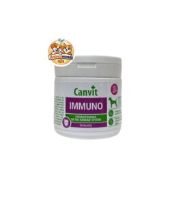Canvit Immuno est un complément riche en vitamines et nutriments essentiels qui renforce l’immunité et améliore la vitalité des chiens et des chats.