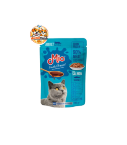 Un sachet repas complet et savoureux composé de tendres morceaux de saumon en sauce, riche en vitamines et acides gras essentiels, formulé sans colorants pour chien adulte.