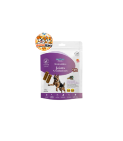 Des friandises fonctionnelles 100% naturelles enrichies en glucosamine et chondroïtine pour préserver le cartilage et améliorer la mobilité articulaire des chiens.