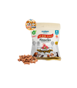 Friandises semi-humides premium à l'agneau pour chien adulte, sans gluten et sans colorants, présentées en tendres petites bouchées idéales pour l'éducation.