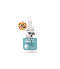 Un spray buccal à la menthe et vitamine C pour rafraîchir instantanément l'haleine et protéger les gencives de votre chien.