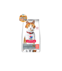 Une formule au saumon spécialement conçue pour aider les chats stérilisés à maintenir un poids optimal tout en profitant d’une nutrition complète et savoureuse.