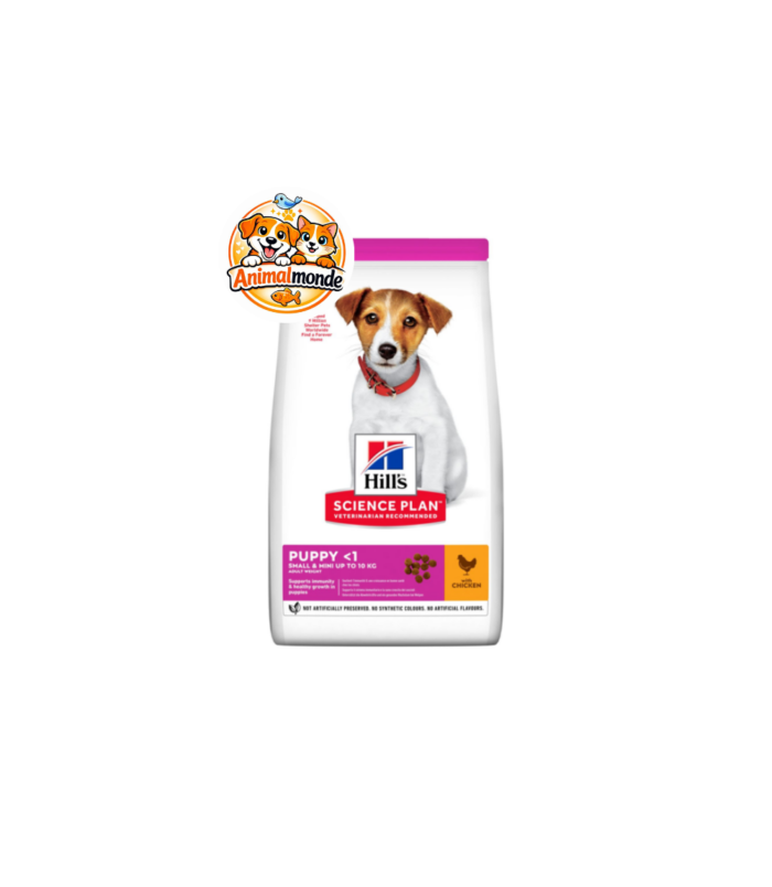 Une nutrition complète au poulet spécialement conçue pour accompagner la croissance, l’immunité et le développement optimal des chiots de petite et mini race.