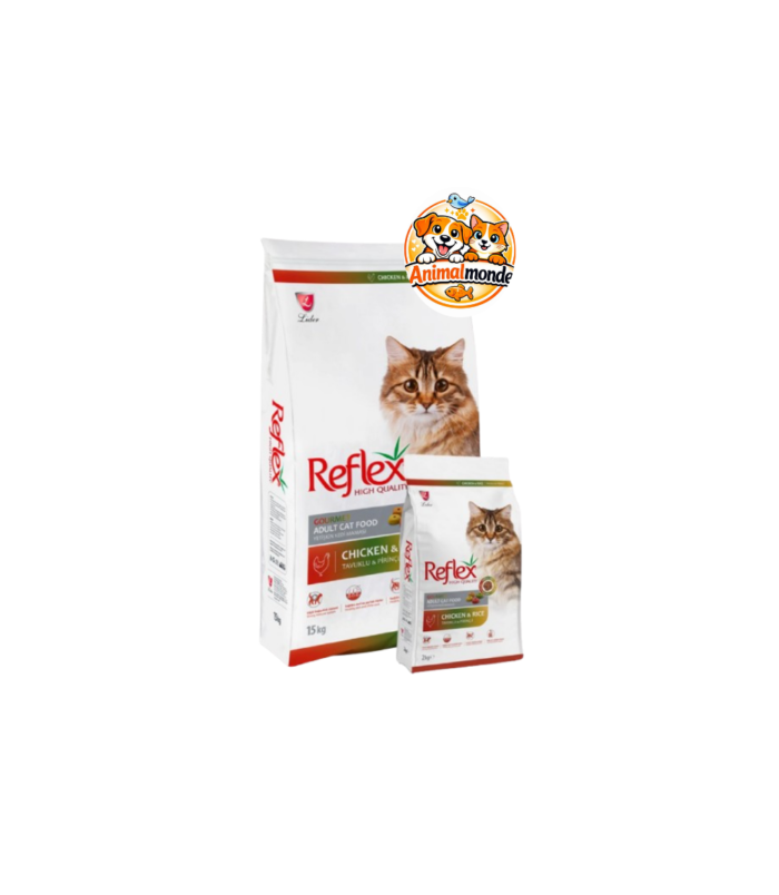 Des croquettes premium gourmets, complètes et hautement digestibles au poulet et au riz pour satisfaire les chats exigeants tout en préservant leur santé.