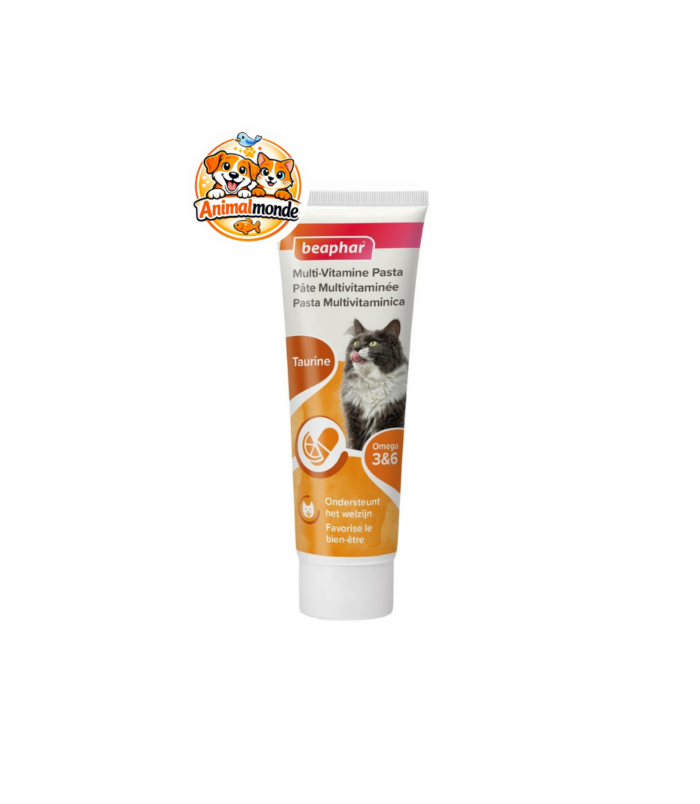 Une pâte multivitaminée enrichie en taurine et Oméga 3 & 6 pour soutenir la vitalité, la santé globale et la beauté du pelage de votre chat.