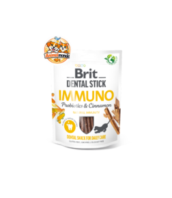 Une friandise dentaire enrichie en probiotiques et cannelle pour soutenir l’immunité de votre chien tout en prenant soin de son hygiène buccale.