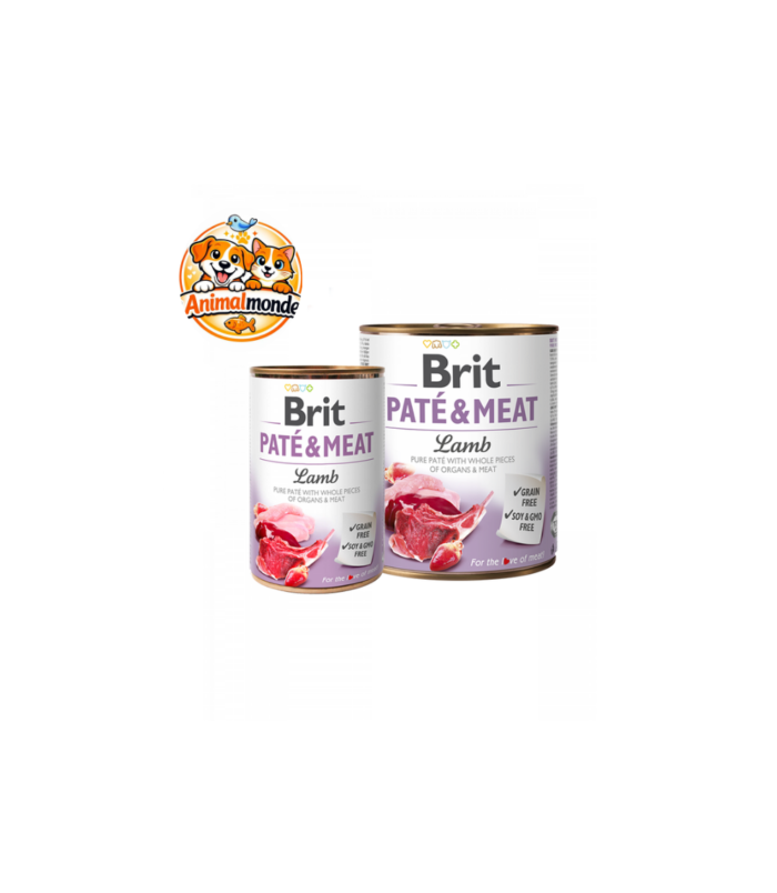 Une pâtée premium à l’agneau avec de vrais morceaux de viande, idéale pour offrir à votre chien un repas complet, naturel et savoureux.