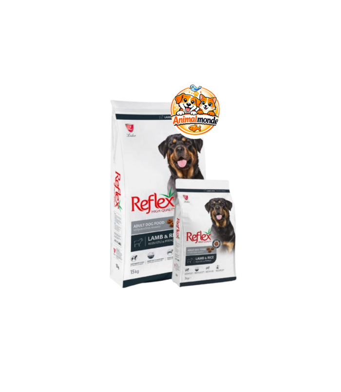 Des croquettes premium complètes à l'agneau et au riz formulées pour garantir le confort digestif, une immunité forte et un pelage éclatant aux chiens adultes.