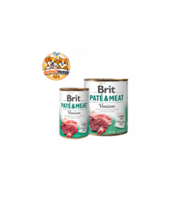 Une pâtée premium à la venaison, riche en protéines et sans céréales, offrant une alimentation complète, savoureuse et équilibrée pour les chiens adultes.