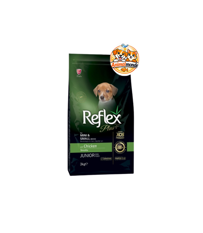 Une formule premium au poulet parfaitement adaptée à la croissance saine des chiots de petites races.