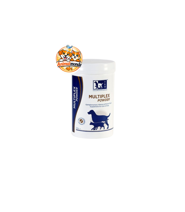 Un supplément vitaminé et minéral en poudre enrichi en taurine et arginine pour maximiser le tonus et la santé des chiens et chats.