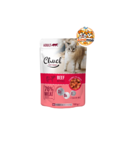 Un sachet fraîcheur premium composé de tendres morceaux au bœuf en sauce, idéal pour l'équilibre nutritionnel et l'hydratation des chats adultes.