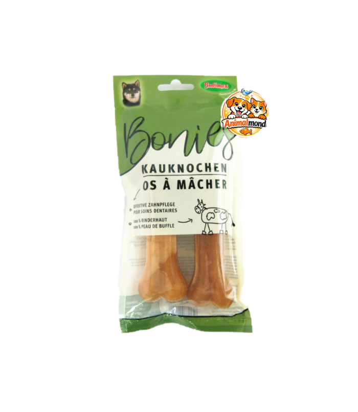 Un os à mâcher naturel en peau de buffle qui favorise l’hygiène dentaire tout en offrant un plaisir de mastication longue durée.