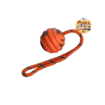 Un jouet robuste en corde et caoutchouc pour des séances de jeu stimulantes, amusantes et durables.