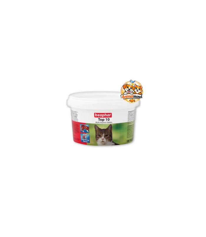 Beaphar Top 10 Multi Vitamin Tablets for Cats – 180 Tablets