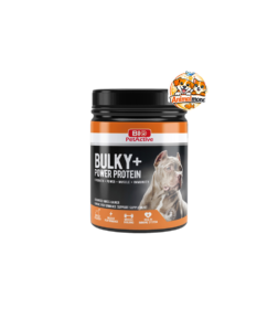 Un complément protéiné avancé conçu pour soutenir la masse musculaire, les performances physiques et la vitalité des chiens actifs.