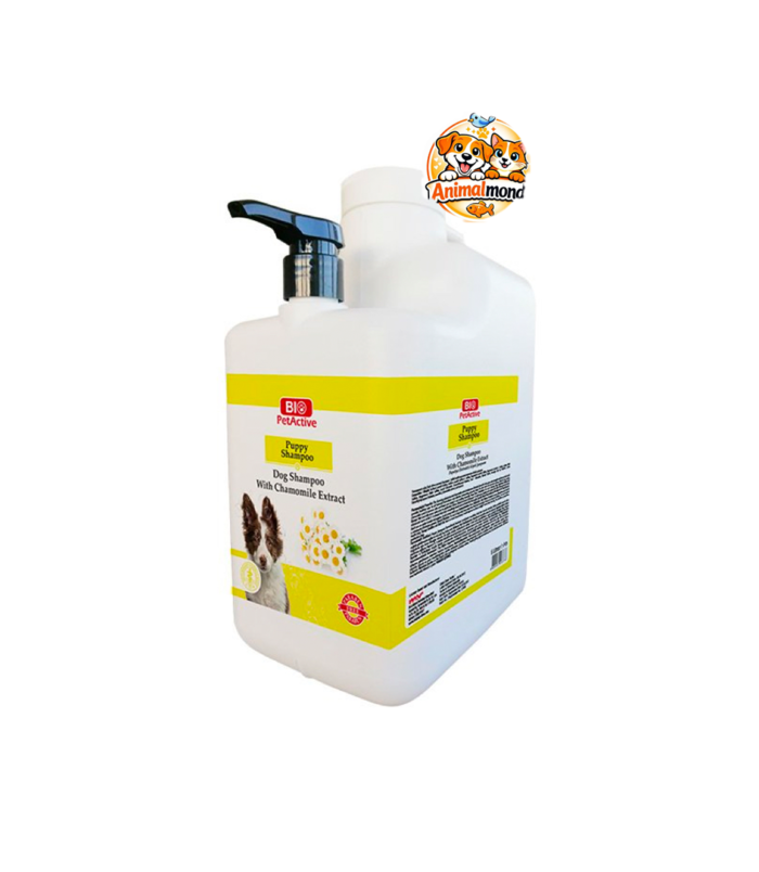 Un shampooing doux à la camomille conçu pour nettoyer, apaiser et protéger la peau sensible des chiots tout en laissant un pelage soyeux et éclatant.