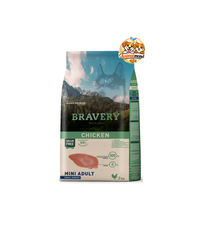 Une recette super premium sans céréales au poulet, spécialement conçue pour répondre aux besoins nutritionnels des chiens adultes de petites races.