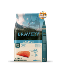 Une recette hypoallergénique au saumon, sans céréales, conçue pour la vitalité, la digestion et la santé articulaire des chiens adultes de races moyennes et grandes.