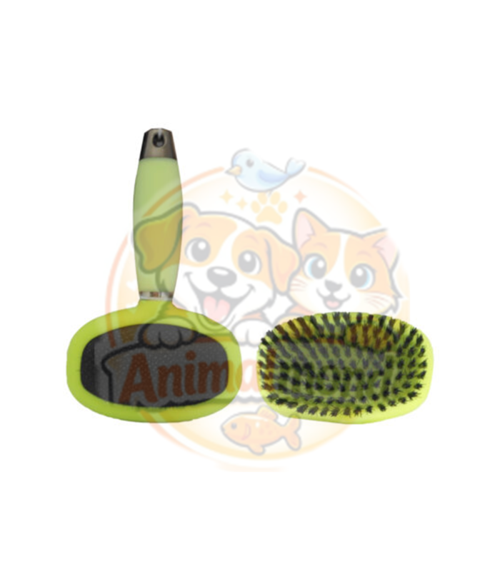 Brosse double face Canidess pour chien et chat, idéale pour démêler, éliminer les poils morts et masser délicatement le pelage de votre animal.