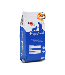 roquettes CANI+ Professionnel 20 kg pour grands chiens et chiens actifs. Formule riche en protéines (30 %) et matières grasses (20 %) pour soutenir l’énergie, la musculature et la vitalité au quotidien.