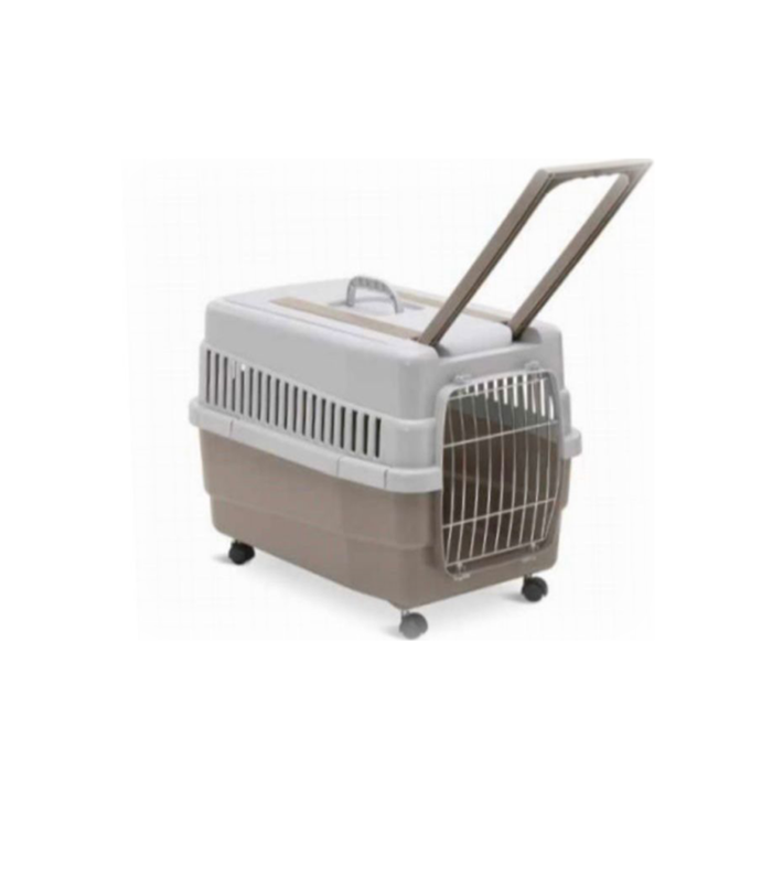 Cage de Transport pour Chien et Chat IMAC Kim 60 La cage de transport IMAC Kim 60 combine sécurité, confort et mobilité grâce à ses roulettes intégrées et sa poignée télescopique pratique.