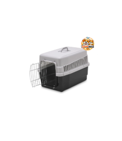 Une cage de transport solide et ventilée pour voyager avec votre chien ou votre chat en toute sécurité.