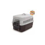 Une cage de transport solide et ventilée pour voyager avec votre chien ou votre chat en toute sécurité.