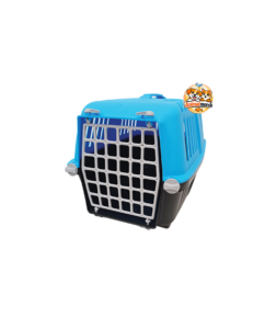 Une cage de transport solide et ventilée pour voyager avec votre chien ou votre chat en toute sécurité.