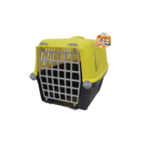 Une cage de transport solide et ventilée pour voyager avec votre chien ou votre chat en toute sécurité.