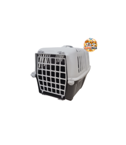 Une cage de transport solide et ventilée pour voyager avec votre chien ou votre chat en toute sécurité.