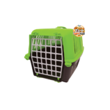 Une cage de transport solide et ventilée pour voyager avec votre chien ou votre chat en toute sécurité.