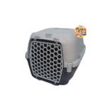Une cage de transport solide et ventilée pour voyager avec votre chien ou votre chat en toute sécurité.