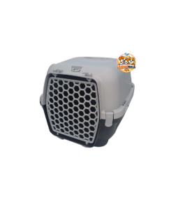 Une cage de transport solide et ventilée pour voyager avec votre chien ou votre chat en toute sécurité.