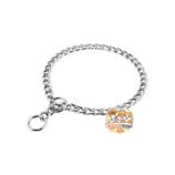 Collier étrangleur en chaîne d’acier inoxydable pour chien, robuste, résistant aux intempéries et adapté au dressage ainsi qu’au contrôle pendant les promenades.