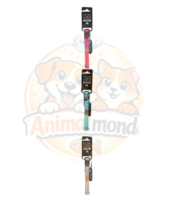 Collier Luna & Teo Fashion Rose pour Chien et Chat 1