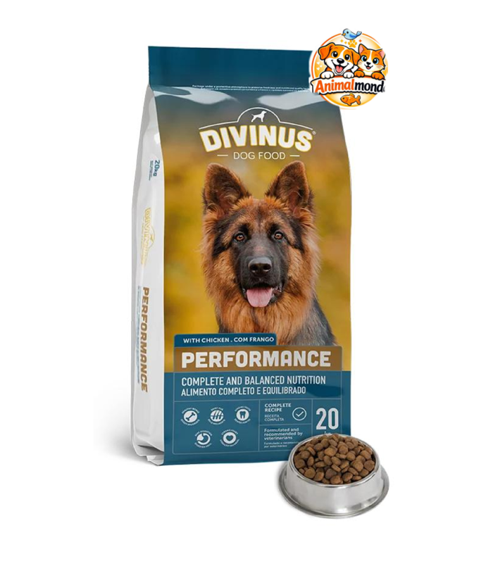 Une recette haute performance au poulet pour les chiens actifs ayant des besoins énergétiques élevés.