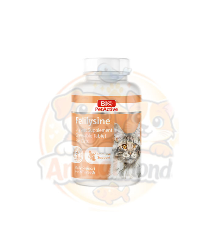 . Felilysine – L-Lysine Supplement Chewable Tablet For Cats Un complément à la L-Lysine en comprimés à mâcher pour renforcer l’immunité et soutenir la vitalité quotidienne des chats.