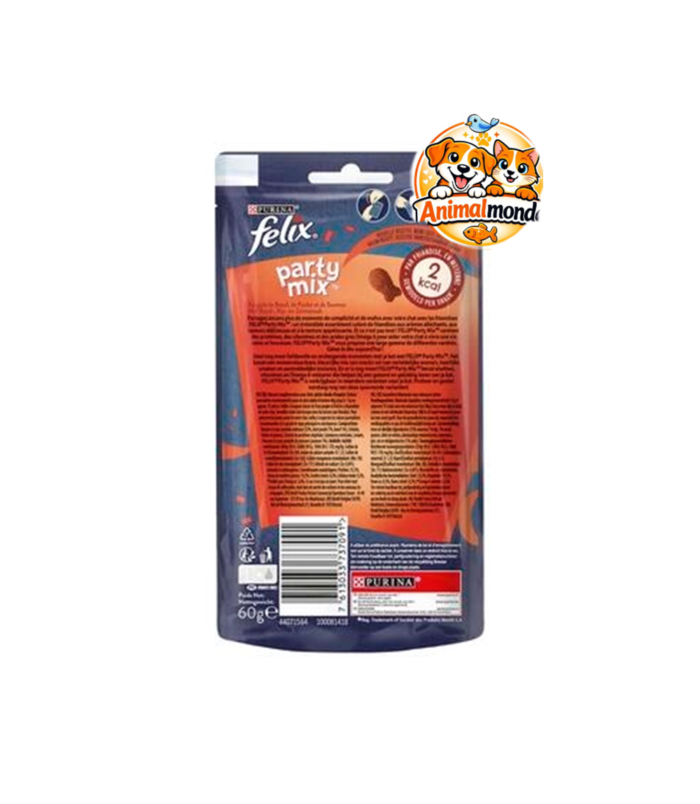Felix Party Mix Saveur Grillade – Friandises pour Chats 60 g 1