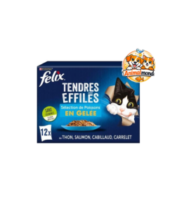 Un multipack de 12 sachets en gelée aux saveurs de poissons pour offrir à votre chat des repas variés, savoureux et parfaitement équilibrés.
