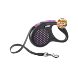 Une laisse rétractable de 8 mètres alliant style, confort et sécurité pour offrir une liberté optimale à votre chien lors de chaque promenade.