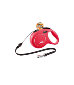 La laisse rétractable Flexi 5 m allie sécurité, confort et liberté pour des promenades parfaitement maîtrisées.
