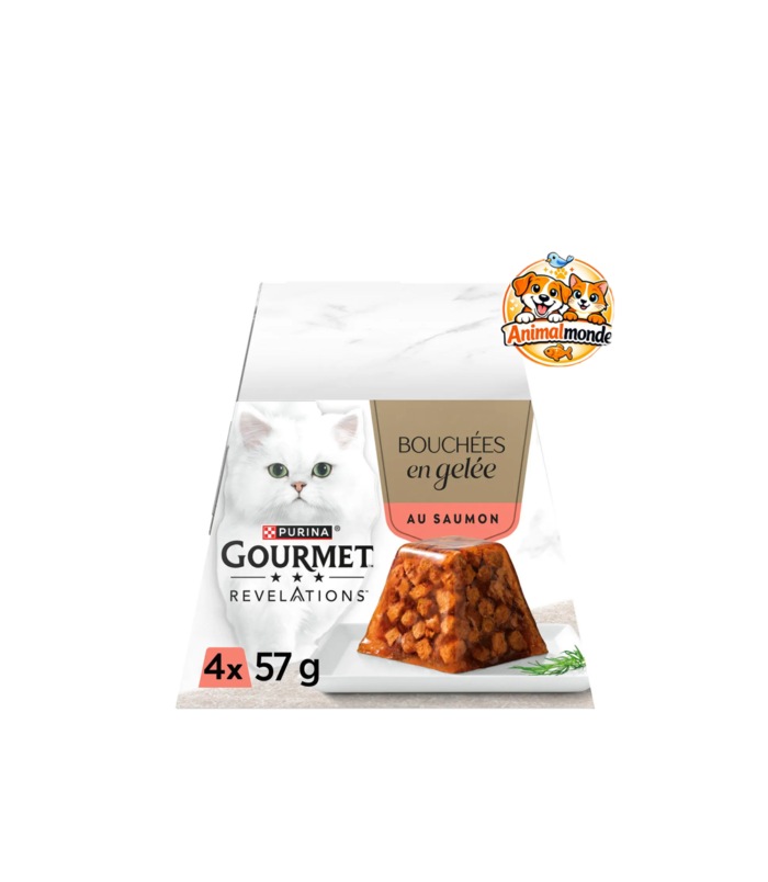 De savoureuses bouchées au saumon en gelée pour offrir à votre chat un repas aussi équilibré que gourmand.