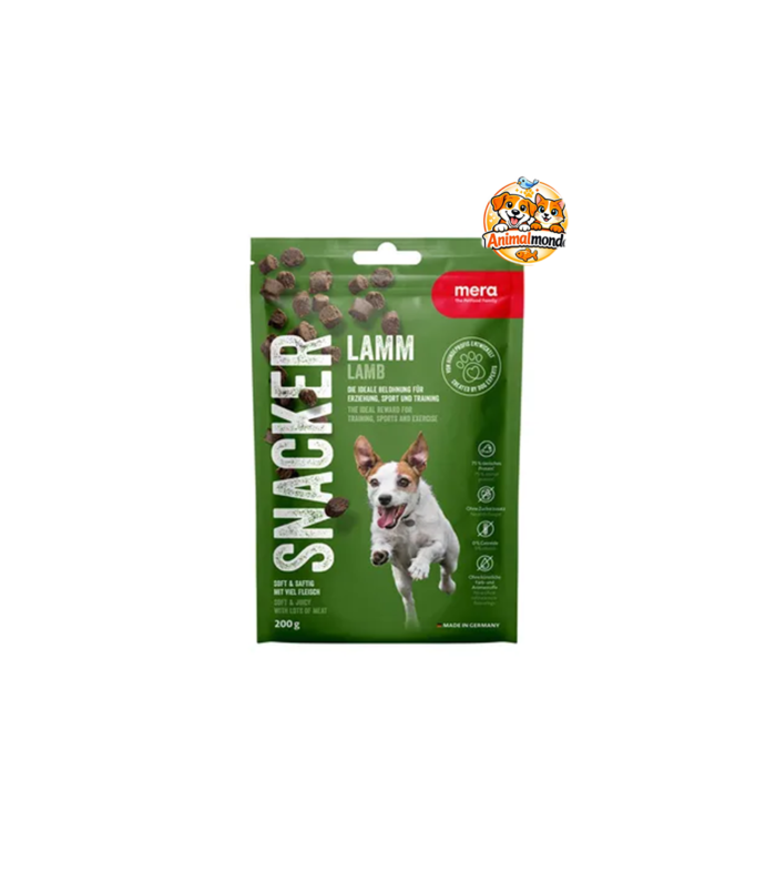 Une délicieuse friandise moelleuse à l’agneau, parfaite pour récompenser votre chien tout en lui offrant une source de protéines de qualité.