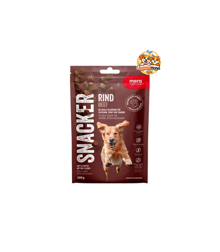 Une friandise tendre au bœuf, parfaite pour récompenser, motiver et faire plaisir à votre chien au quotidien.