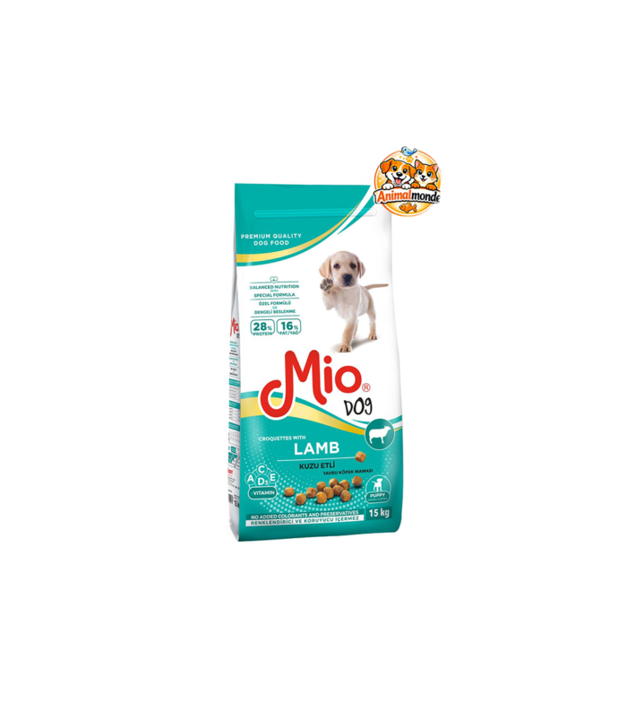 Une alimentation premium à l’agneau spécialement conçue pour accompagner la croissance saine et équilibrée des chiots.