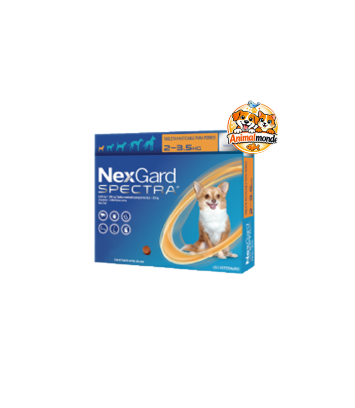 Une protection antiparasitaire complète et savoureuse pour les chiens de 2 à 3,5 kg.