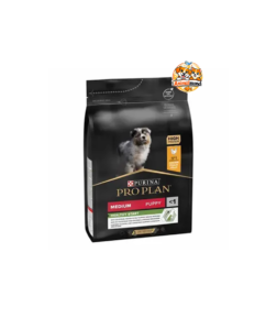 Une nutrition premium au poulet et au colostrum pour soutenir la croissance, l’immunité et la vitalité des chiots de taille moyenne.