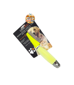 Peigne fin Canijess en acier inoxydable pour chiens et chats. Idéal pour démêler les poils, éliminer les impuretés et maintenir un pelage propre et soyeux.